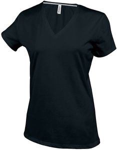 Kariban K381 - T-SHIRT COL V MANCHES COURTES FEMME