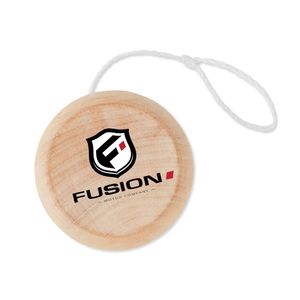 NATUS Yo-Yo en Bois Naturel pour Enfants et Adultes - GiftRetail KC2937
