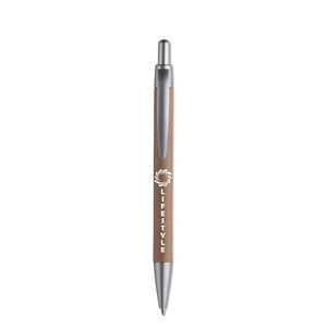 PUSHTON Eco-Friendly Push Type Ball Pen with Carton Barrel - GiftRetail MO8105