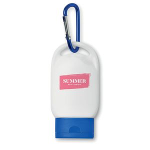 SUNCARE Praktische Sonnencreme mit Karabiner SPF25 - GiftRetail MO8512