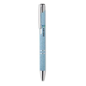 BERN PECAS Stylo poussoir blé paille ABS - GiftRetail MO9762