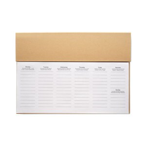 MEMWEEK Weekly desktop planner - GiftRetail MO2289