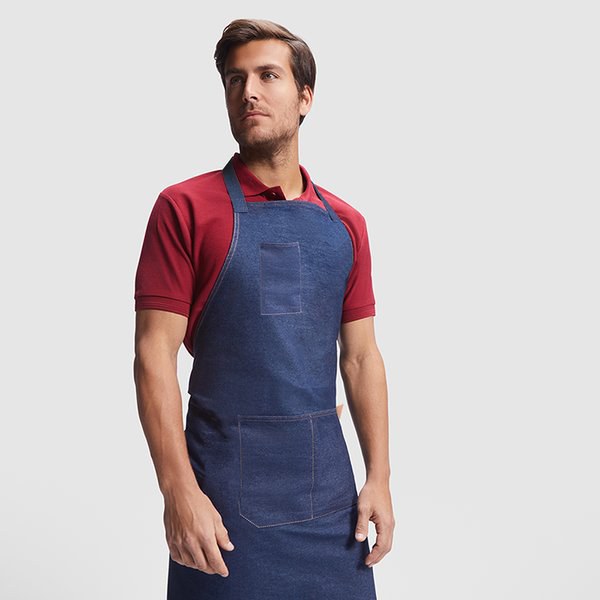 Claps 17428 - Tablier de Cuisine en Denim Recyclé