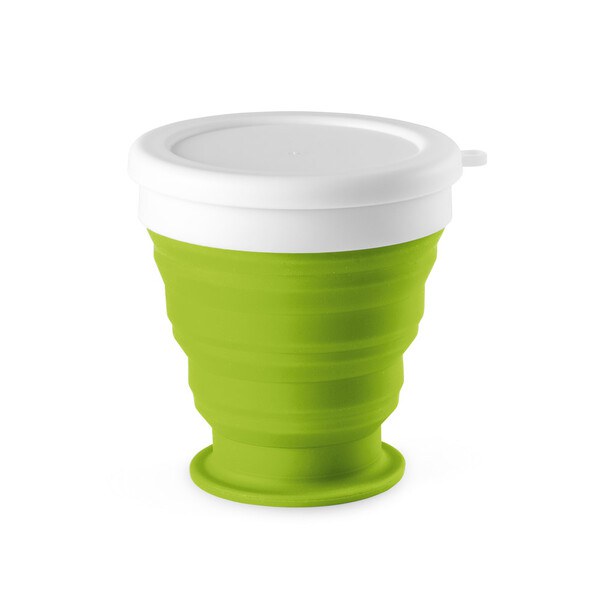 faltbarer Reisebecher aus Silikon und PP 250 ml - Egotier 94762