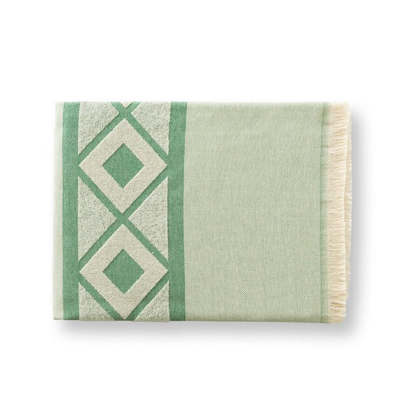 Serviette de toilette multifonctionnelle et de bain (350g/m²) en coton léger et résistant (85%) et en coton recyclé (15%) - Egotier 99046