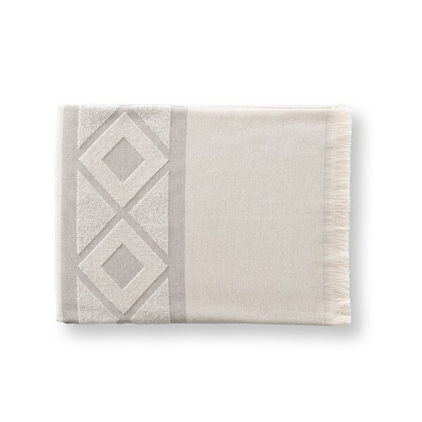 Serviette de toilette multifonctionnelle et de bain (350g/m²) en coton léger et résistant (85%) et en coton recyclé (15%) - Egotier 99046