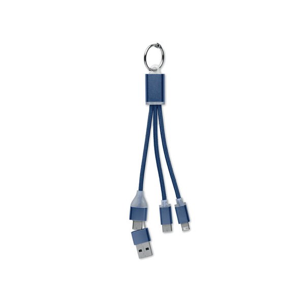 BLUE Câble de charge 4 en 1 type C - GiftRetail MO2141