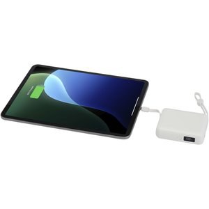 Acrux 10.000 mAh 35W tablet power bank with built in Type-C cable - made from recycled plastic - EgotierPro 124450