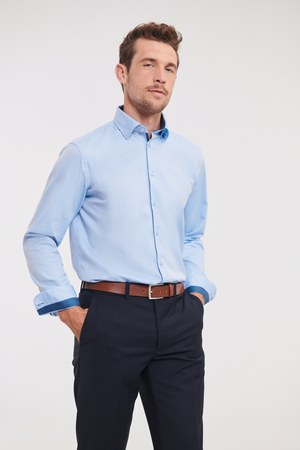 LONG SLEEVE HERRINGBONE SHIRT