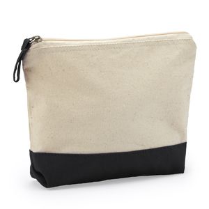 DOEL Multipurpose 280 gsm cotton toilet bag in a two-colour design - EgotierPro BO7537