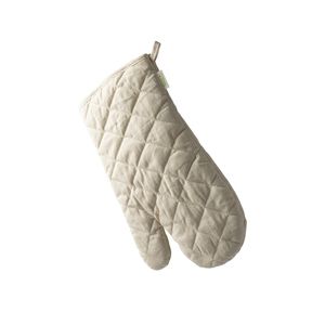 MAURO Eco kitchen mitt in 100% organic cotton with hanging strap and one flat side ideal for marking