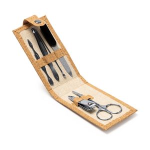 Stamina SB1126 - PODOX Manicure kit with cork case and snap fastener