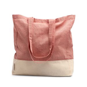 INCA Sac en coton recyclé au design chiné et en coton naturel 120 g/m ² avec soufflet