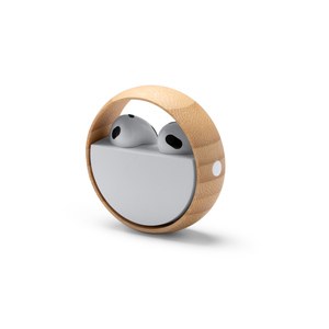 AURON Wireless earbuds presented in a recycled ABS case with a swivelling protective frame