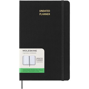 Moleskine 107952 - hard cover undated L weekly planner