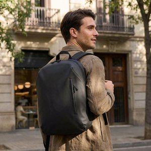 Resi Plus 15" GRS recycled anti-theft backpack 18L - EgotierPro 130109