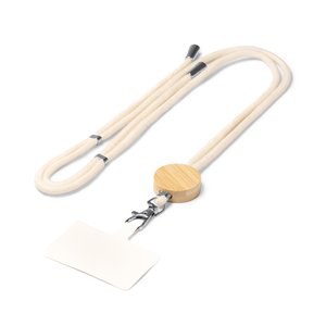 Stamina LY1398 - NIBIS Handyhalter aus Baumwolle mit Bambusdetail und Verstellsystem