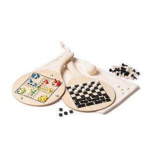 Stamina SD1669 - SALENTO Strandschaufelset aus Holz und Weizenfaser