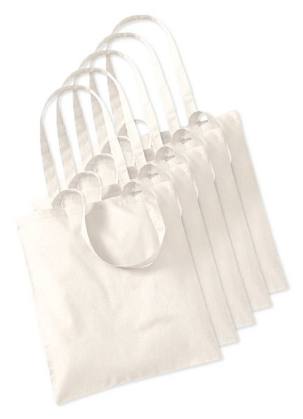 Cotton Large Handles Basic Shopper