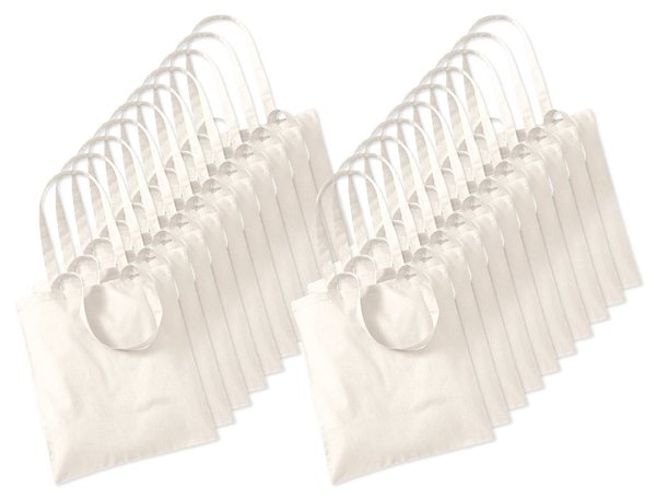 Pack of 200 Label Serie LS42L - Cotton Large Handles Basic Shopper