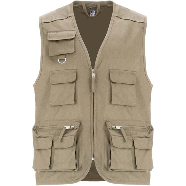 Roly WRK R9111 - Venera Arbeitsweste mit V-Ausschnitt und mehreren Taschen, 200 g/m2