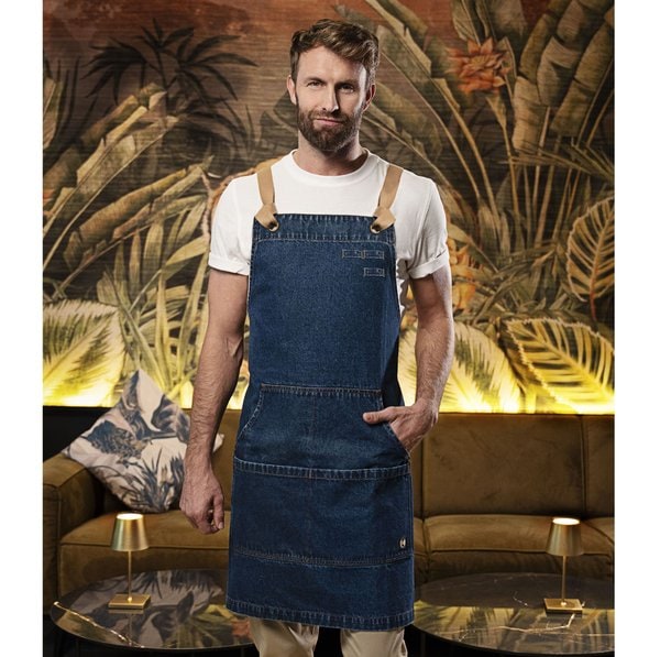 Latzschürze im urbanen Jeansstil