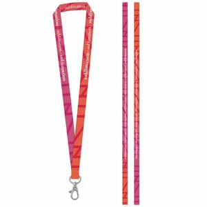 Lanyard'In 94972S - Échantillon imprimé de SET Lanyard SUBLIMATION Long II (20 mm) avec mousqueton à porte de 20 mm