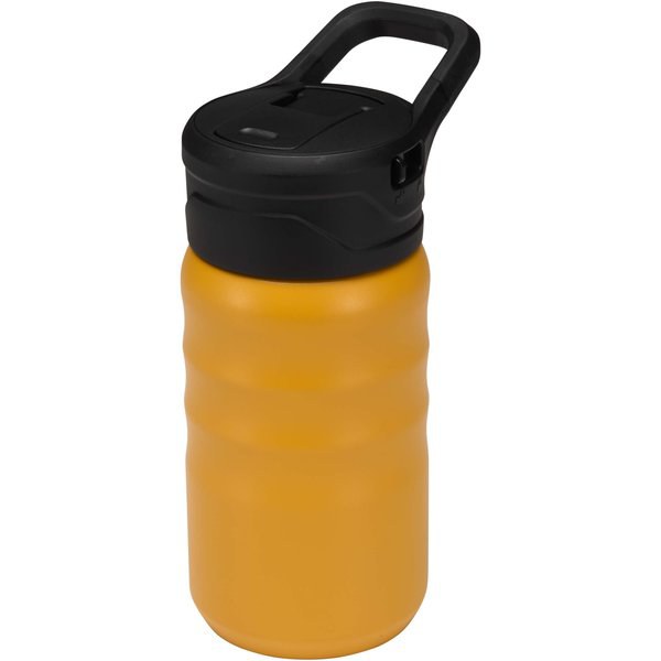 Knox 350 ml RCS Trinkflasche aus recyceltem, doppelwandigem Edelstahl mit Klappstrohhalm