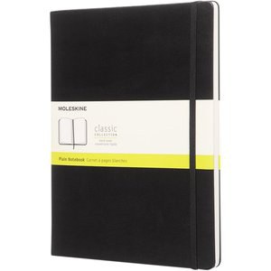 Moleskine 107180 - Classic XL hard cover notebook - plain