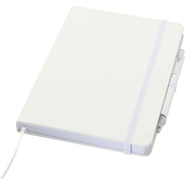 Ensemble comprenant un cahier en papier recyclé Spectrum A5 et un stylo à bille