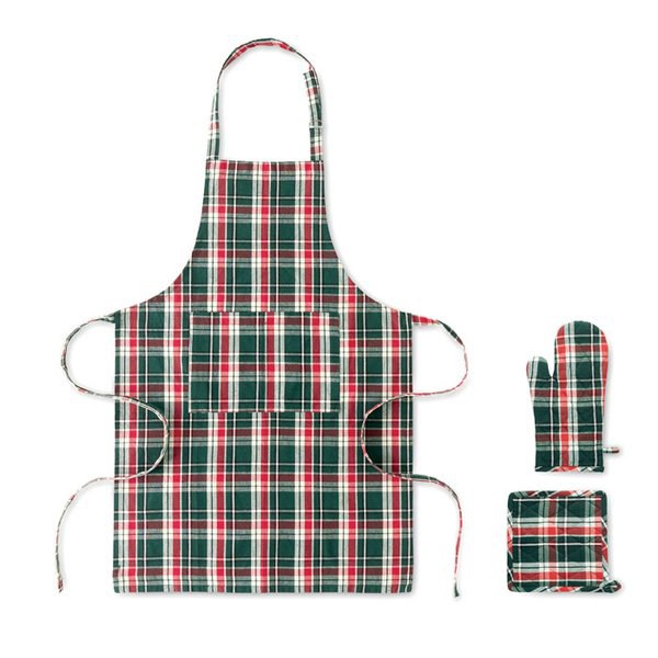 SANTAPRON Küchen-Set Baumwolle - GiftRetail CX1598