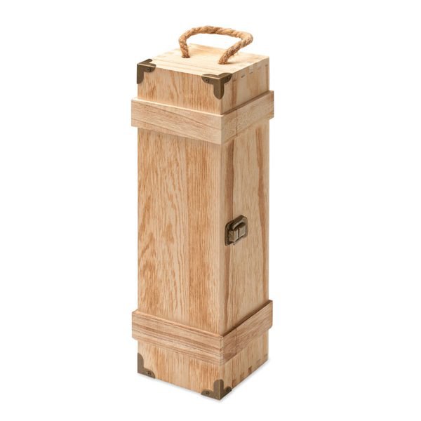 VINBOX + Coffret à vin en paulownia - GiftRetail MO3121