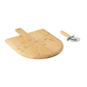 NAPOLITANA Pizza-Set Bambus - GiftRetail MO3202
