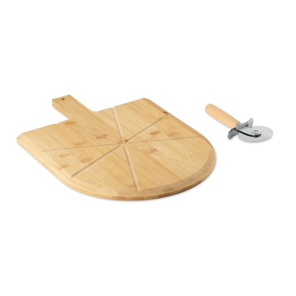 NAPOLITANA Pizza-Set Bambus - GiftRetail MO3202