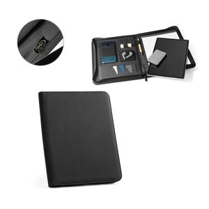 Porte documents A4 en 300D polyester recyclé (100% rPET) avec fermeture éclair - Egotier 93579A