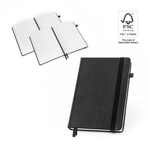 Cahier en polyuréthane à base d'eau avec planification mensuelle intégré et pages lignées - Egotier 93669