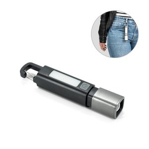 ABS-Taschenlampe mit einer 2-W-LED-Leuchte (53 Lumen) an der Vorderseite und einer COB-Leuchte (53 Lumen) an der Oberseite - Egotier 98173
